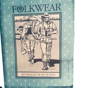 SEWING PATTERN UNCUT MENS & WOMENS AUSTRALIAN BUSH UNISEX 3PIECE OUTFIT PATTERN